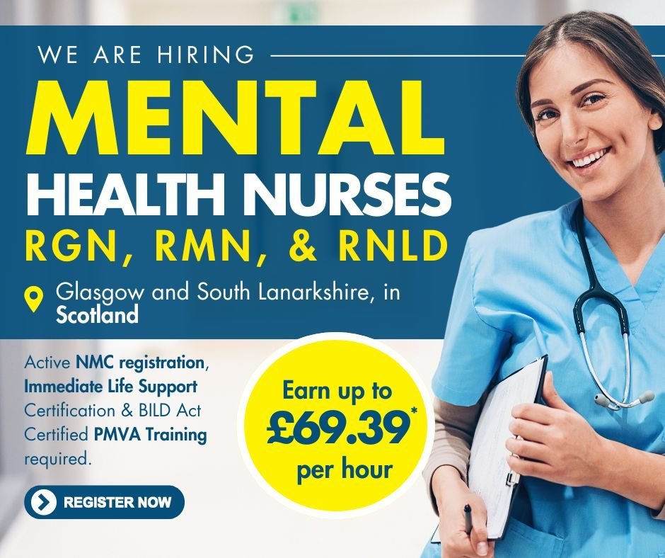 Mental Health Nurse Vacancies Glasgow and South Lanarkshire