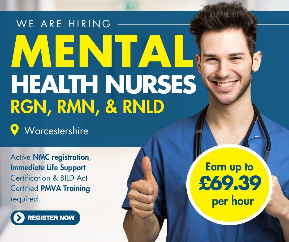 Mental health nurse vacancies Worcestershire